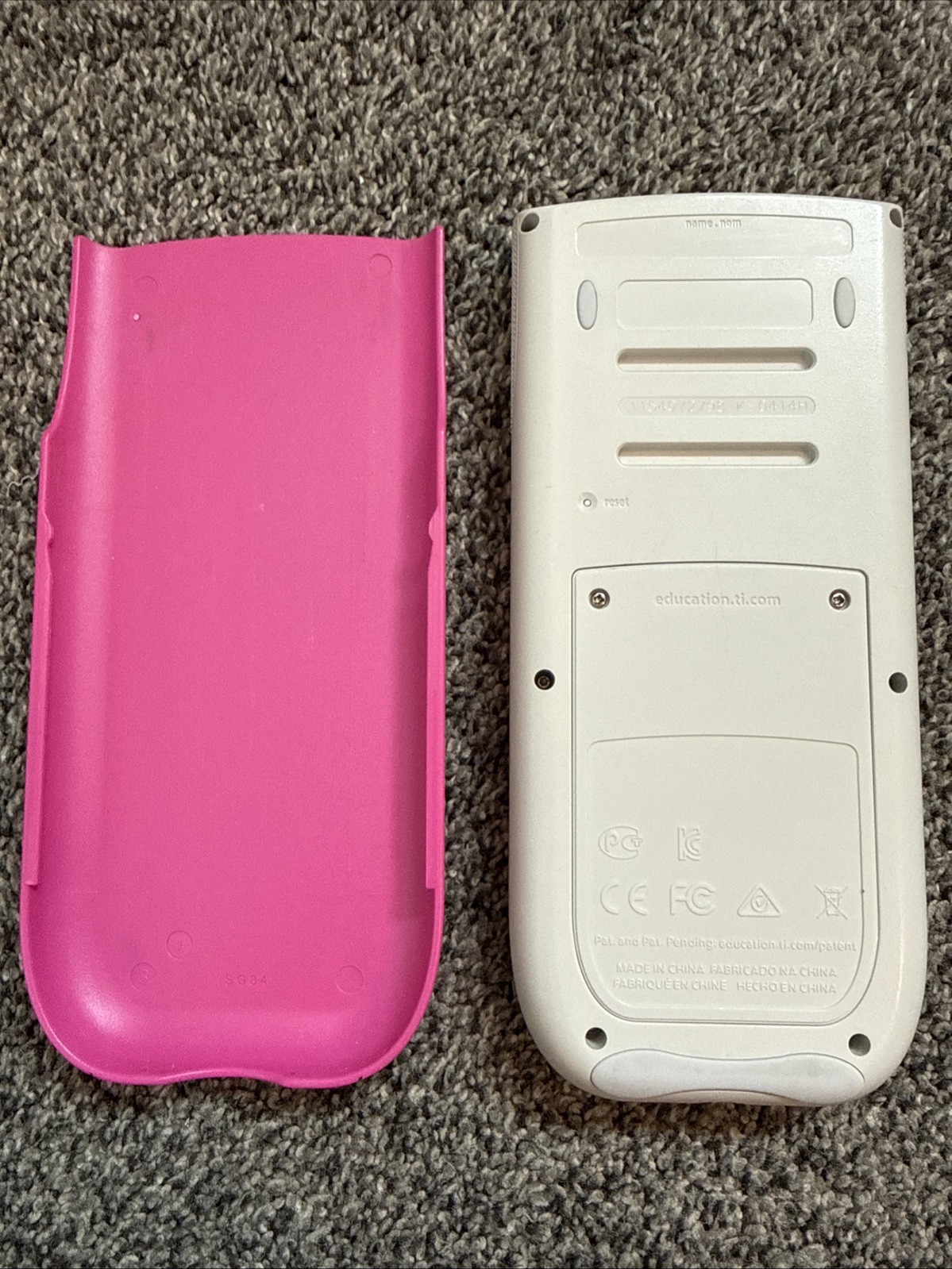 Texas Instruments TI-84 Plus C Silver Edition Pink Graphing Calculator LCD