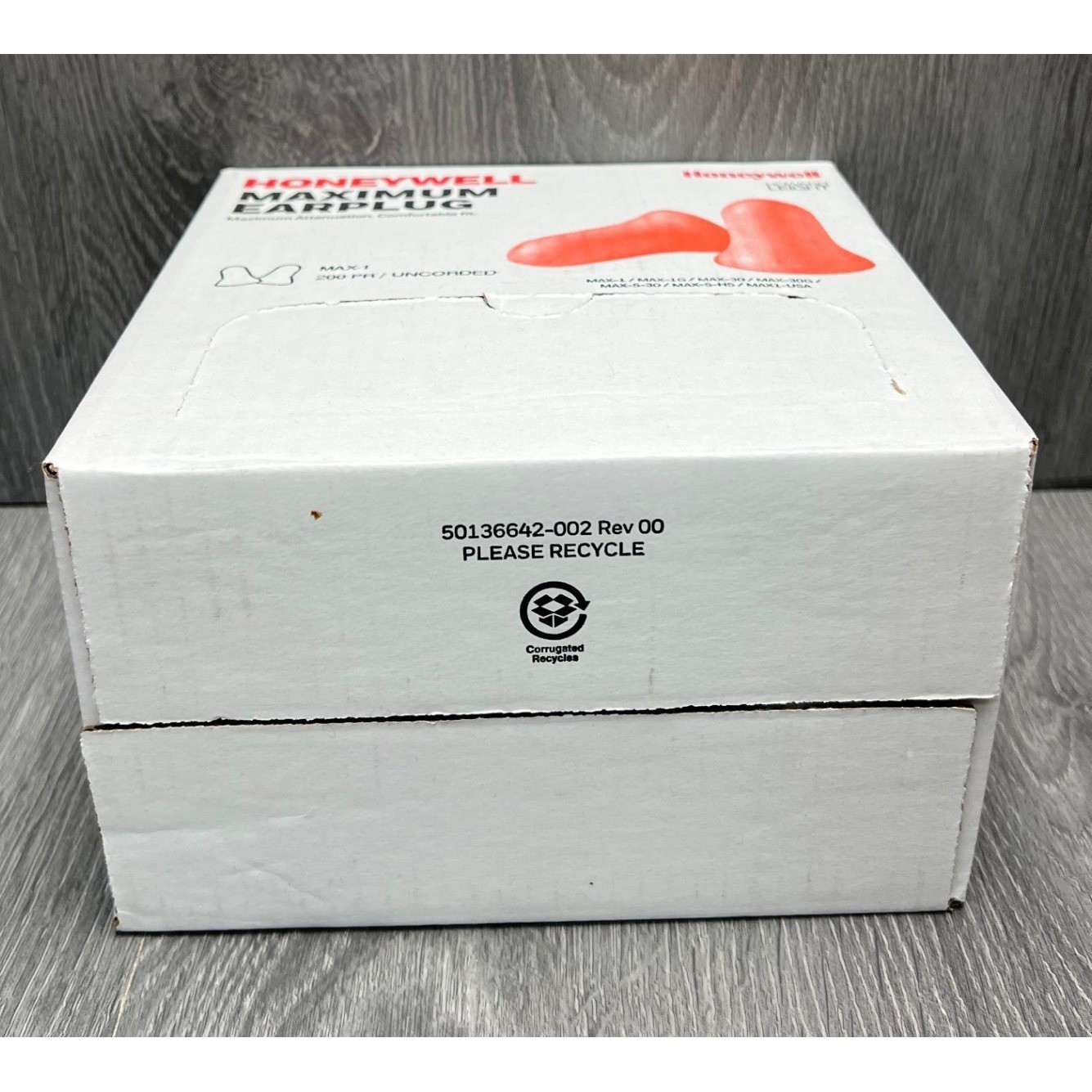 Honeywell Howard Leight MAX-1 Uncorded Foam Earplugs 200 Pairs NRR 33dB Orange