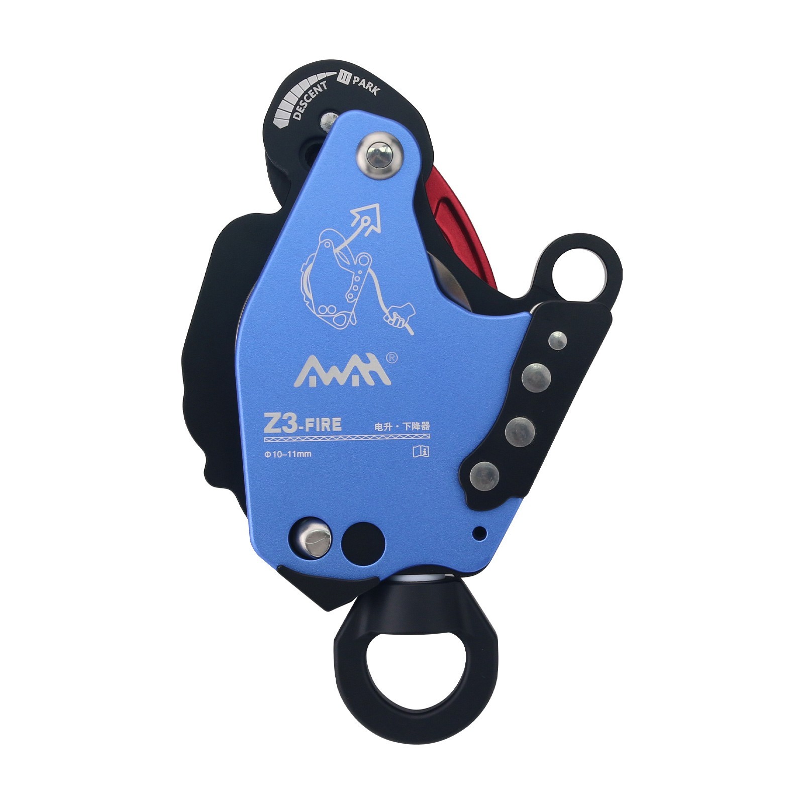 Z3-FIRE Blue Ascent Descent Device Comes with Universal Join for 30kg-285kg Load