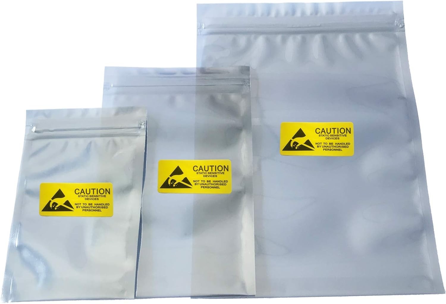 30Pcs Mixed Sizes Anti Static Bags ESD Resealable Bag 3.5 Hard Drive SSD GPU