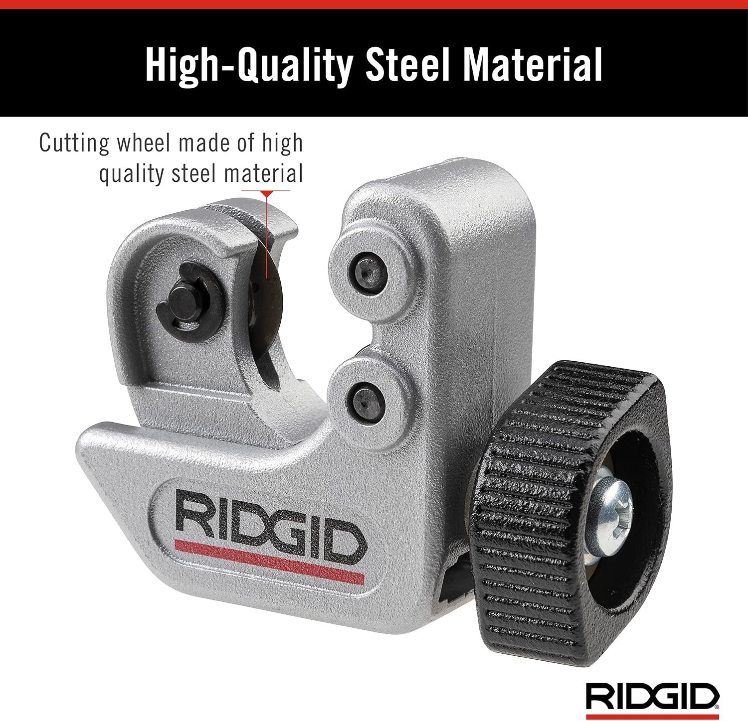 Lightweight Manual Tubing Cutter for Copper, Brass, and Plastic in Tight Areas