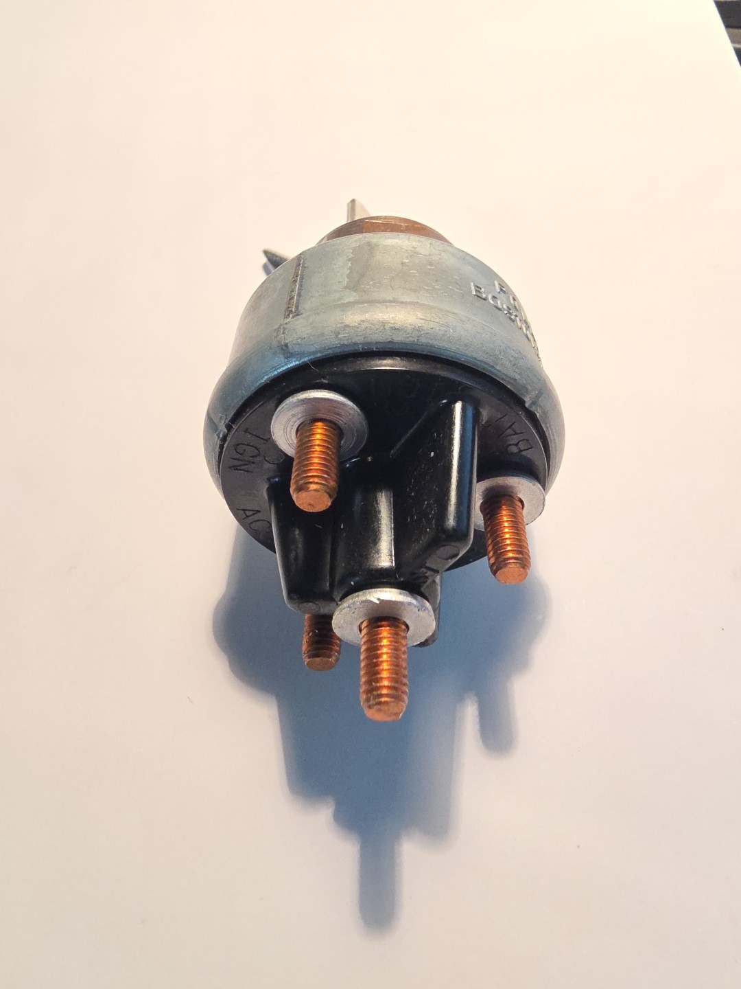 4-Position Ignition Switch 12V 4 Terminal, Mounting Nut & Keys Pollak 31-159P