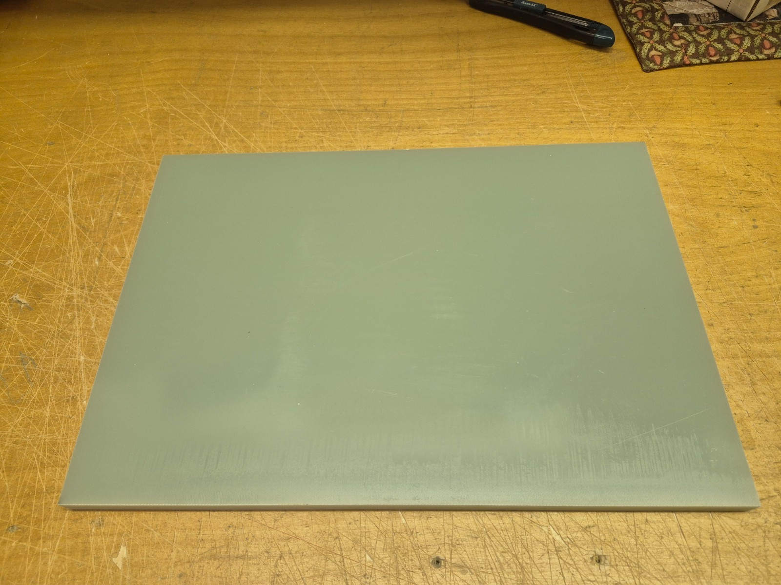 G10 FR-4 Unclad Laminate Board 1/2″ (.500 thick) , 9 3/8 x 13 3/8 inches