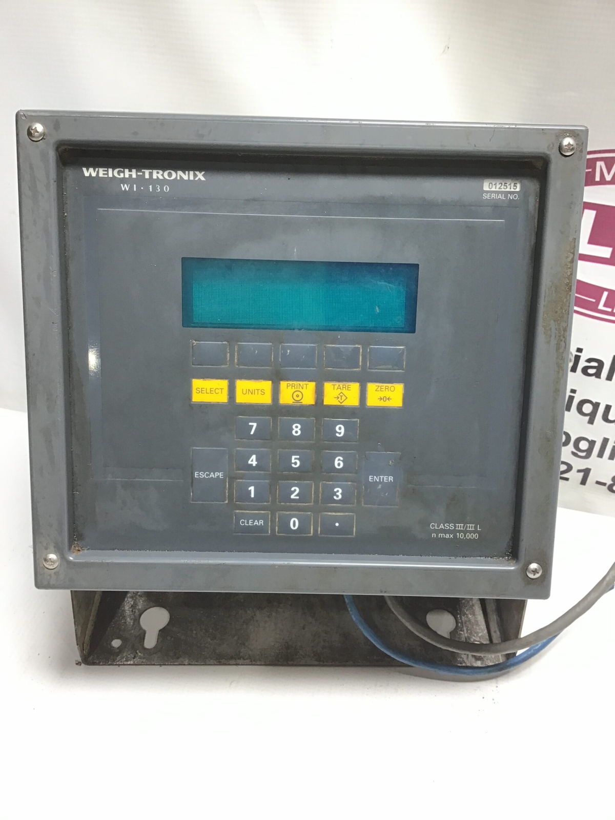 Weigh-Tronix WI-130 Scale Indicator Weight Display Data Controller 120VAC 0.5…