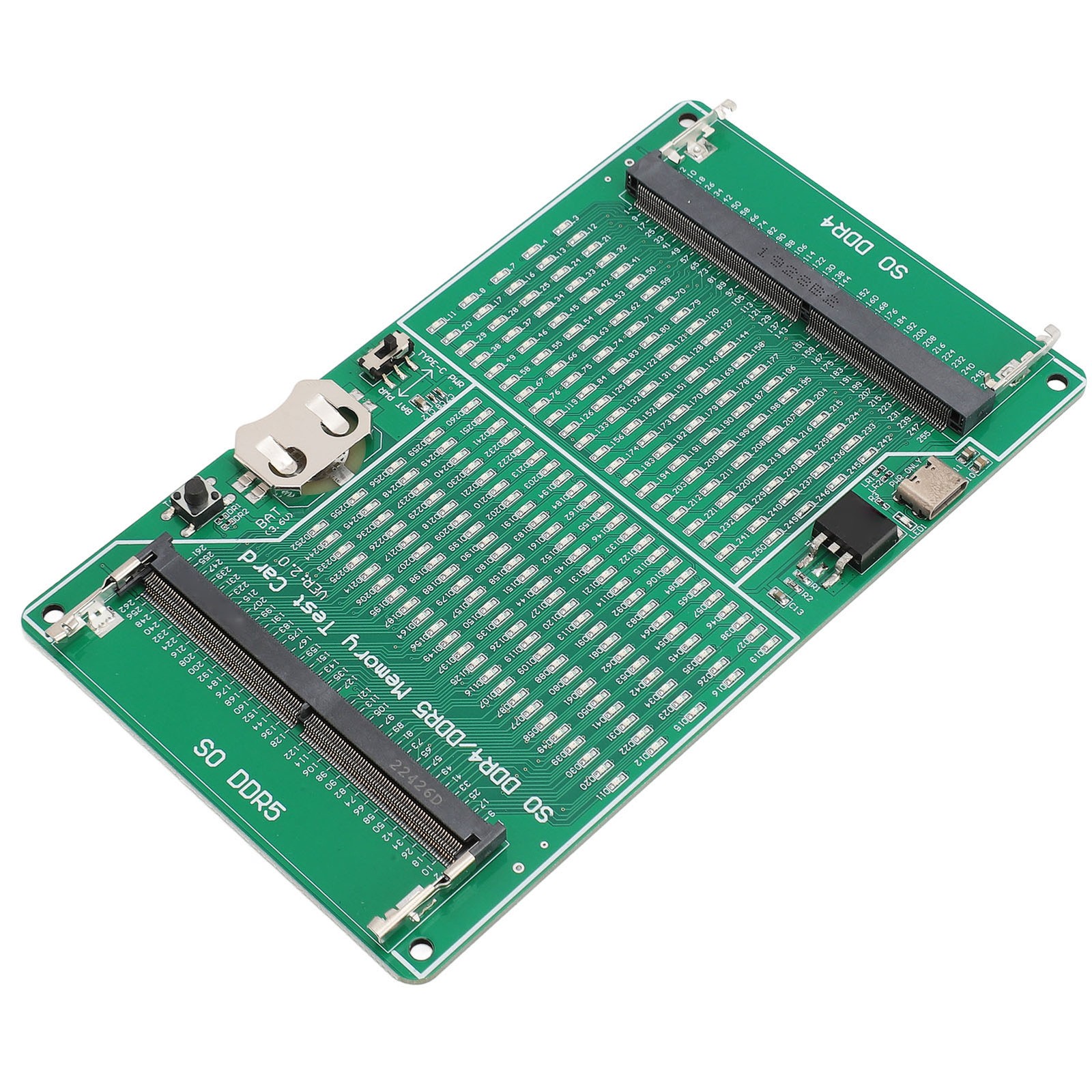 DDR4 DDR5 Memory Tester 2 In 1 Multifunctional Memory Slot Test Card With LED