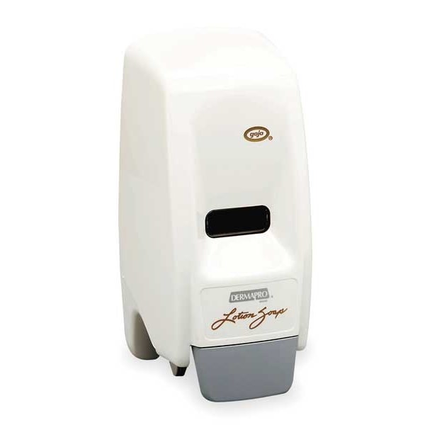 Gojo 9034-12 800Ml Bag-In-Box Dispenser, Push-Style, White, Depth: 5-1/8″