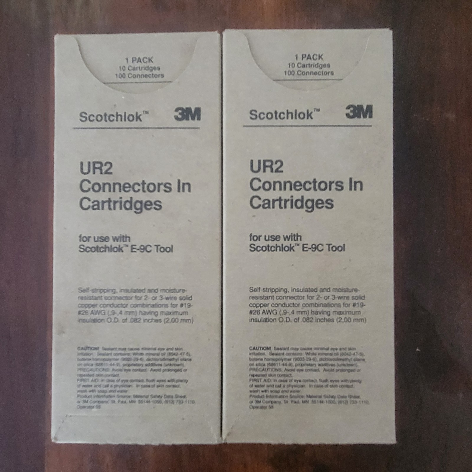 Lot 2 3M Scotchlok UR2 Connectors In Cartridges – 2 Two Boxes 100 Each