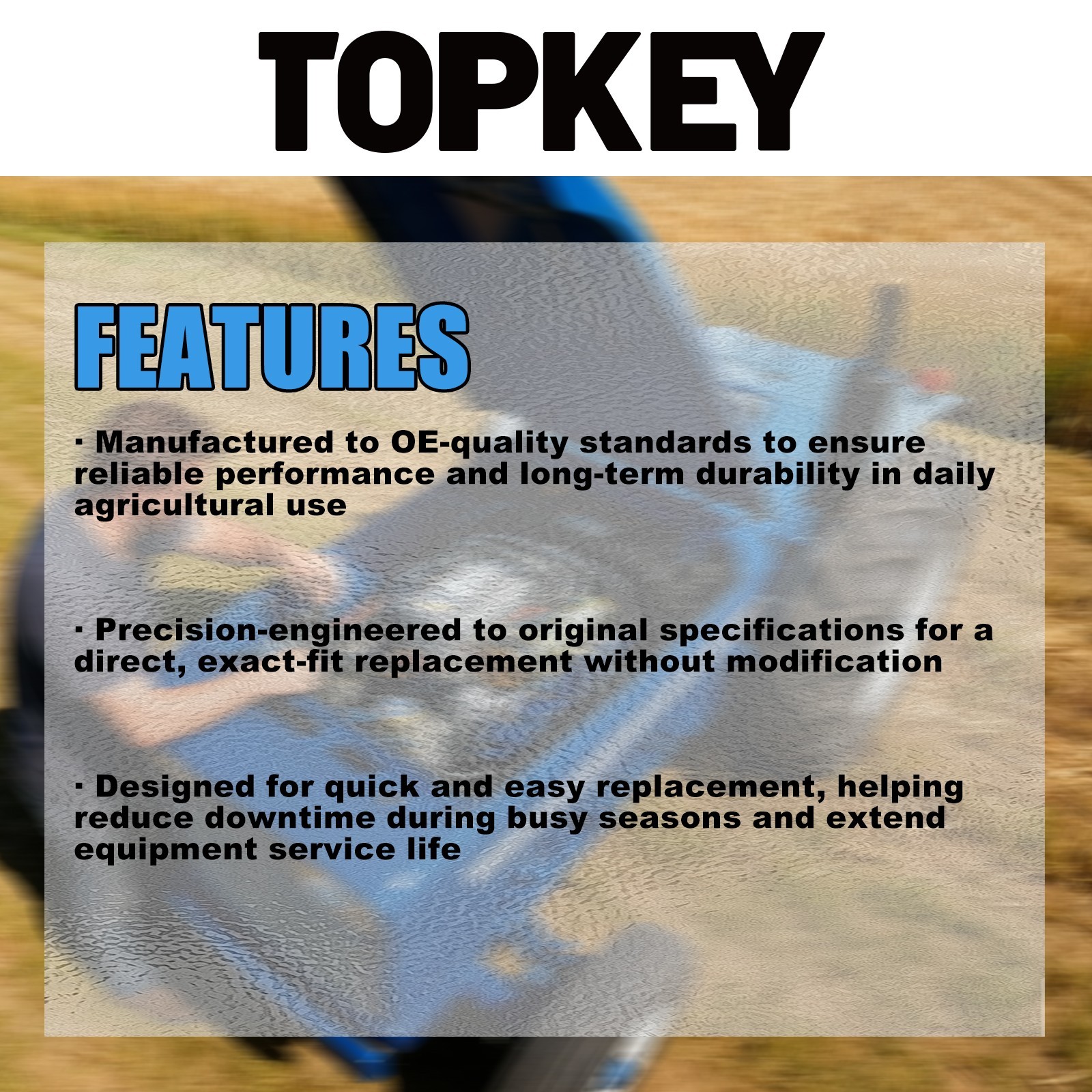 TOPKEY Quick Tach Actuator Replacement AT494284 for John Deere 318D, 320D, 323D
