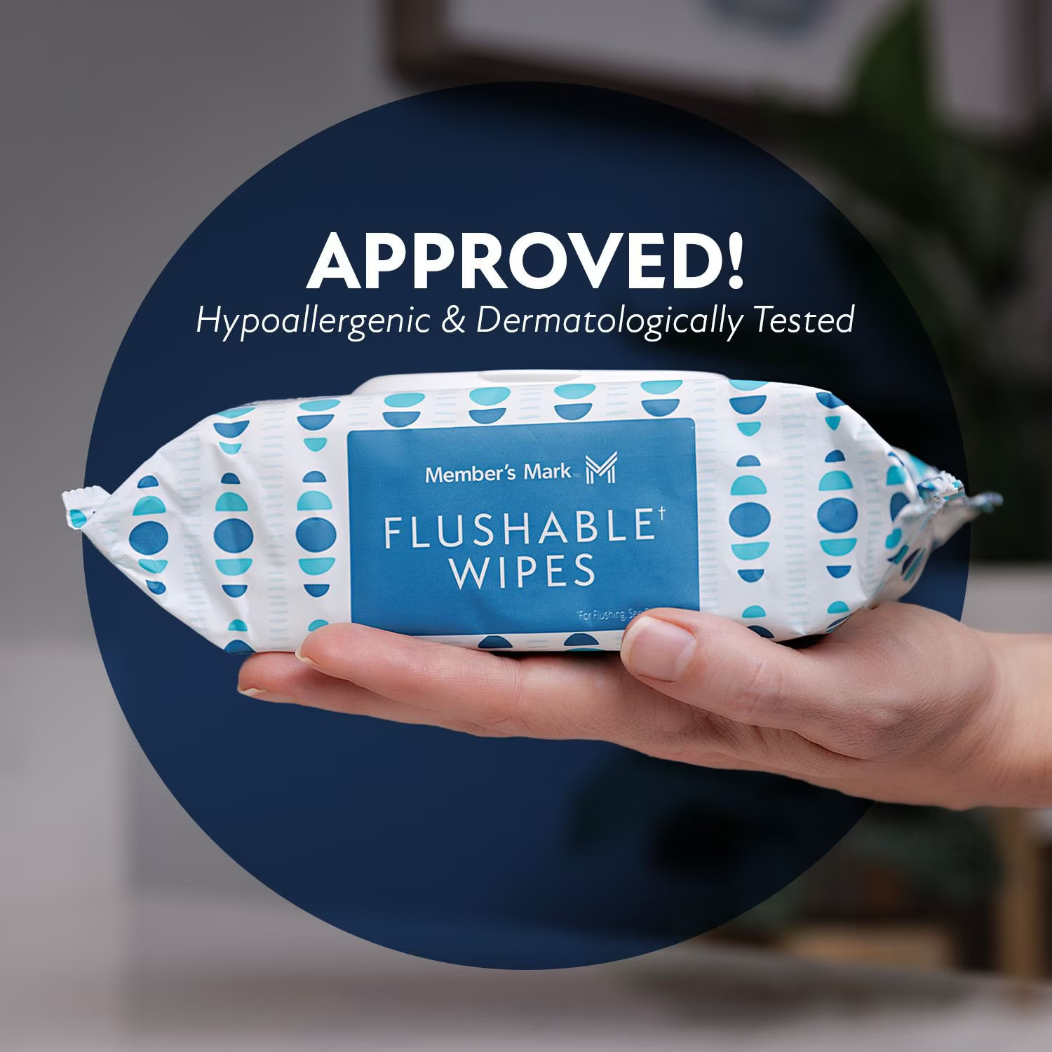 Member’s Mark Flushable Wipes, Fresh Scent, 540 Count