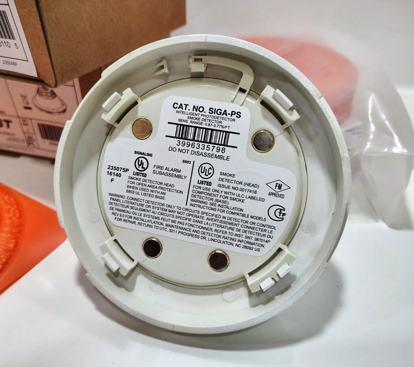 EDWARDS EST SIGA-PS INTELLIGENT PHOTO ELECTRIC SMOKE DETECTOR