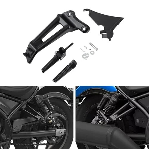 Black Passenger Footpegs Footrests Fits for Honda Rebel CMX1100 CMX 1100 21-25