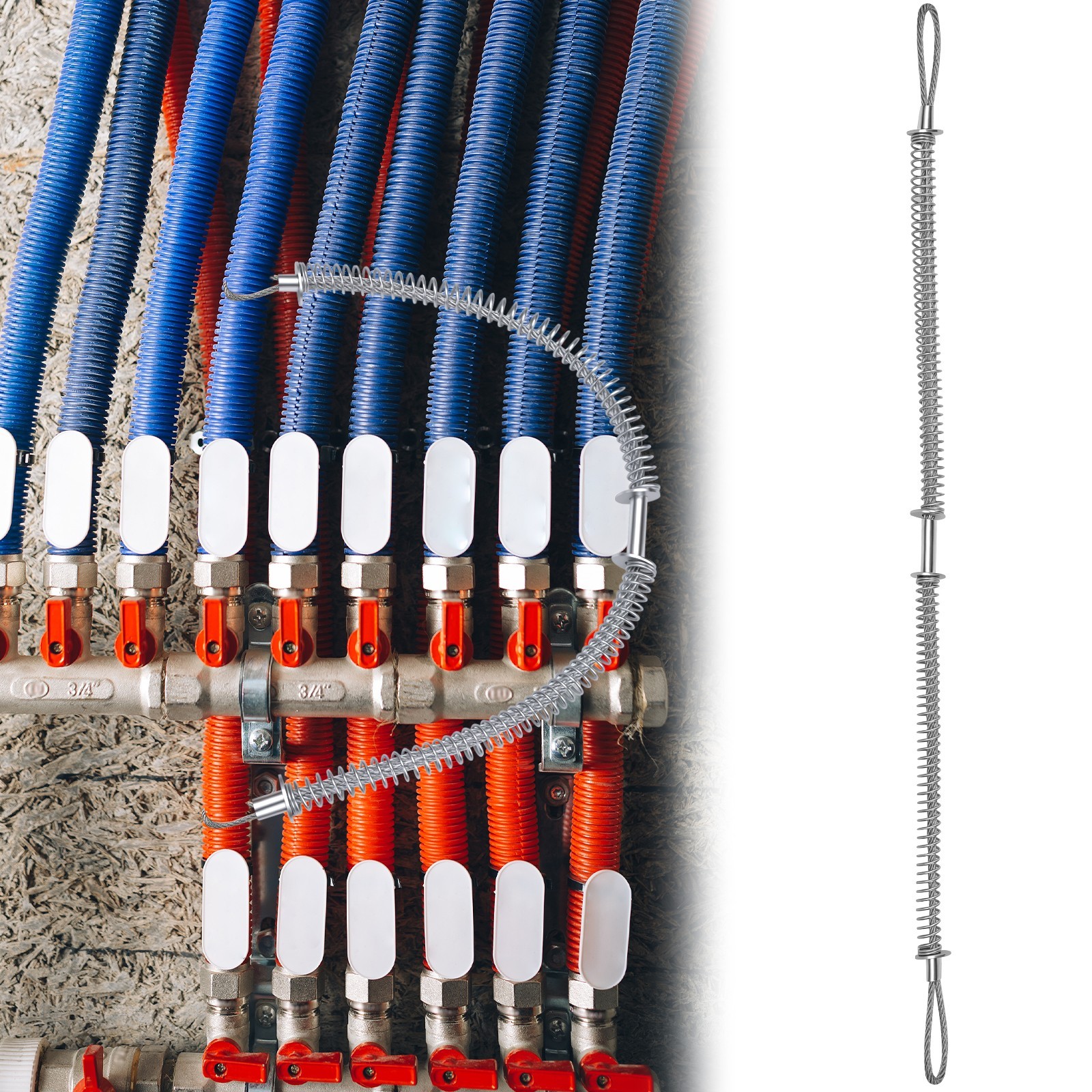 1/8″ x 20″ Hose Whip Safety Cable Heavy Duty Whip Check for Hydraulic Line Home