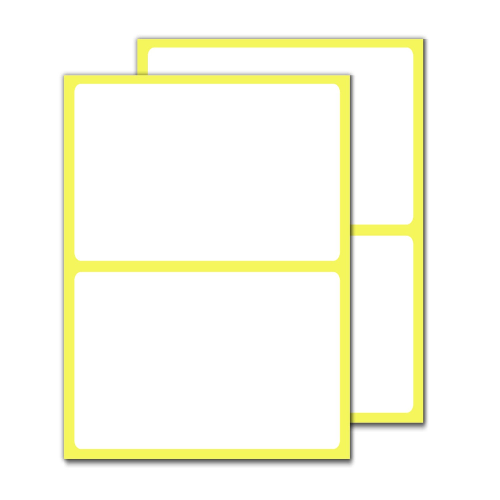 4″ x 6″ – Large Labels for Storage Bins Organizing, Big 60 Pieces, White