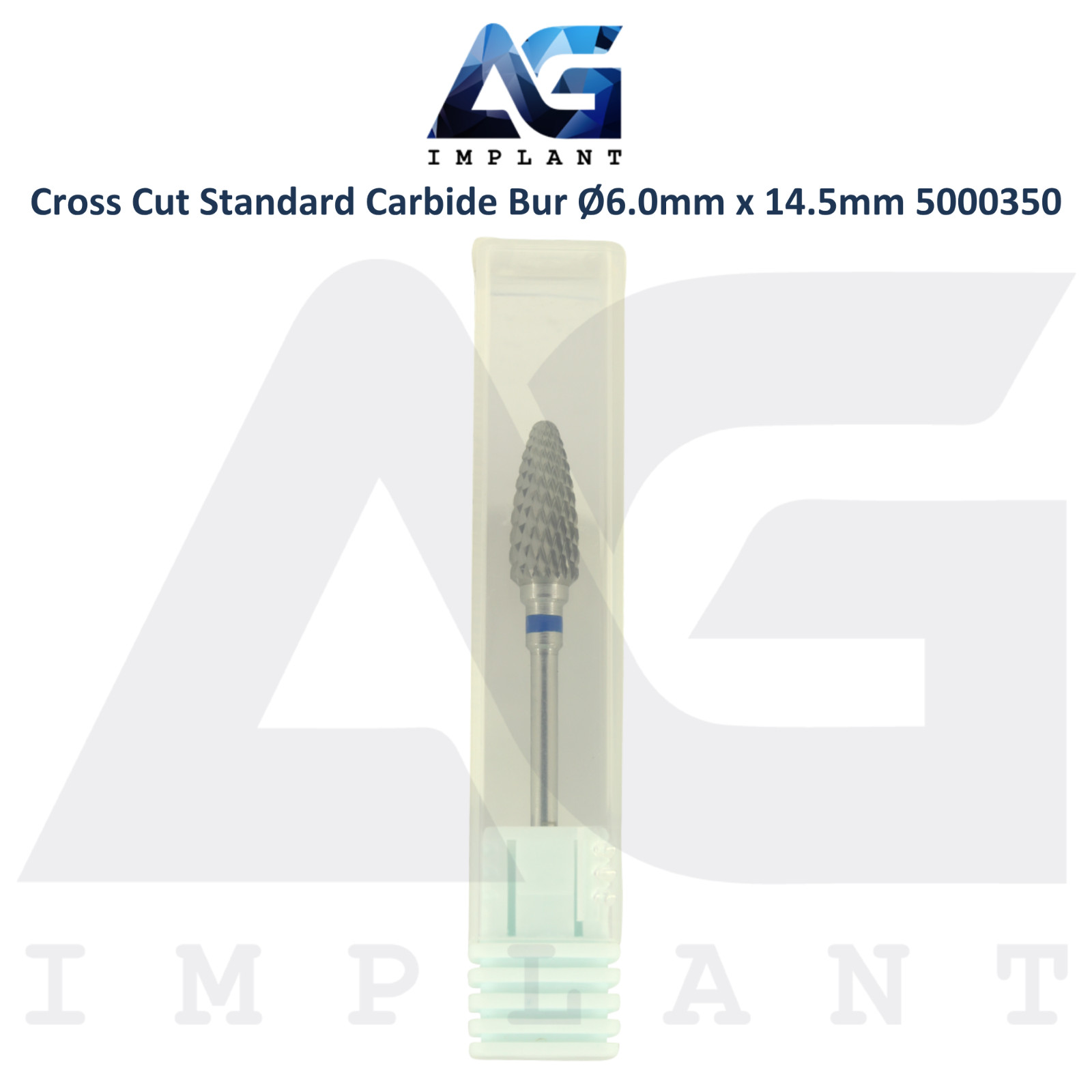 Dental Wilson Cross Cut Flame Standard Bur Ø6.0×14.5mm Tungsten Carbide 5000350