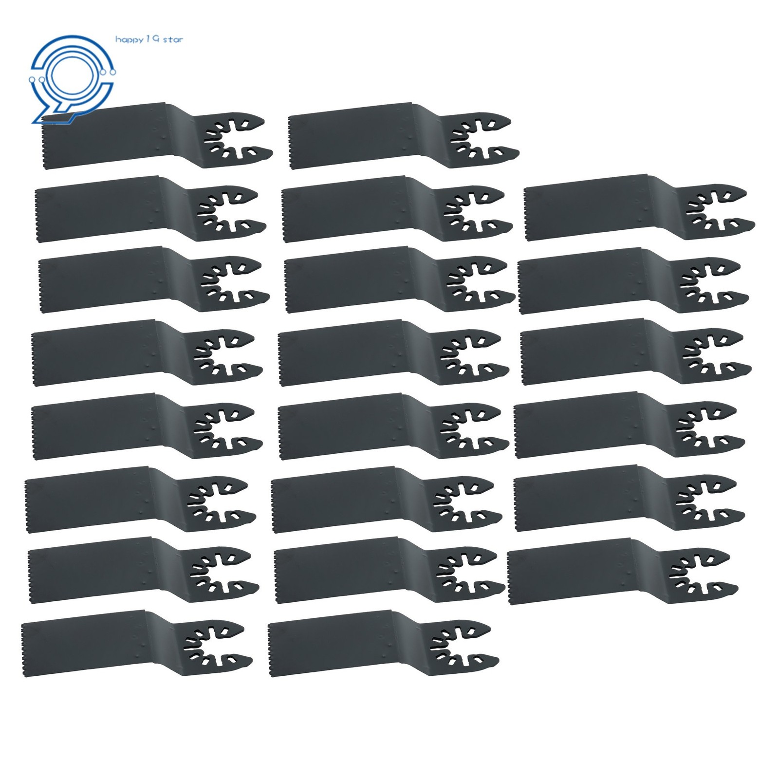 50PCS 4 Types Titanium Oscillating Tool Blades Curved Edge Oscillating Saw Blade
