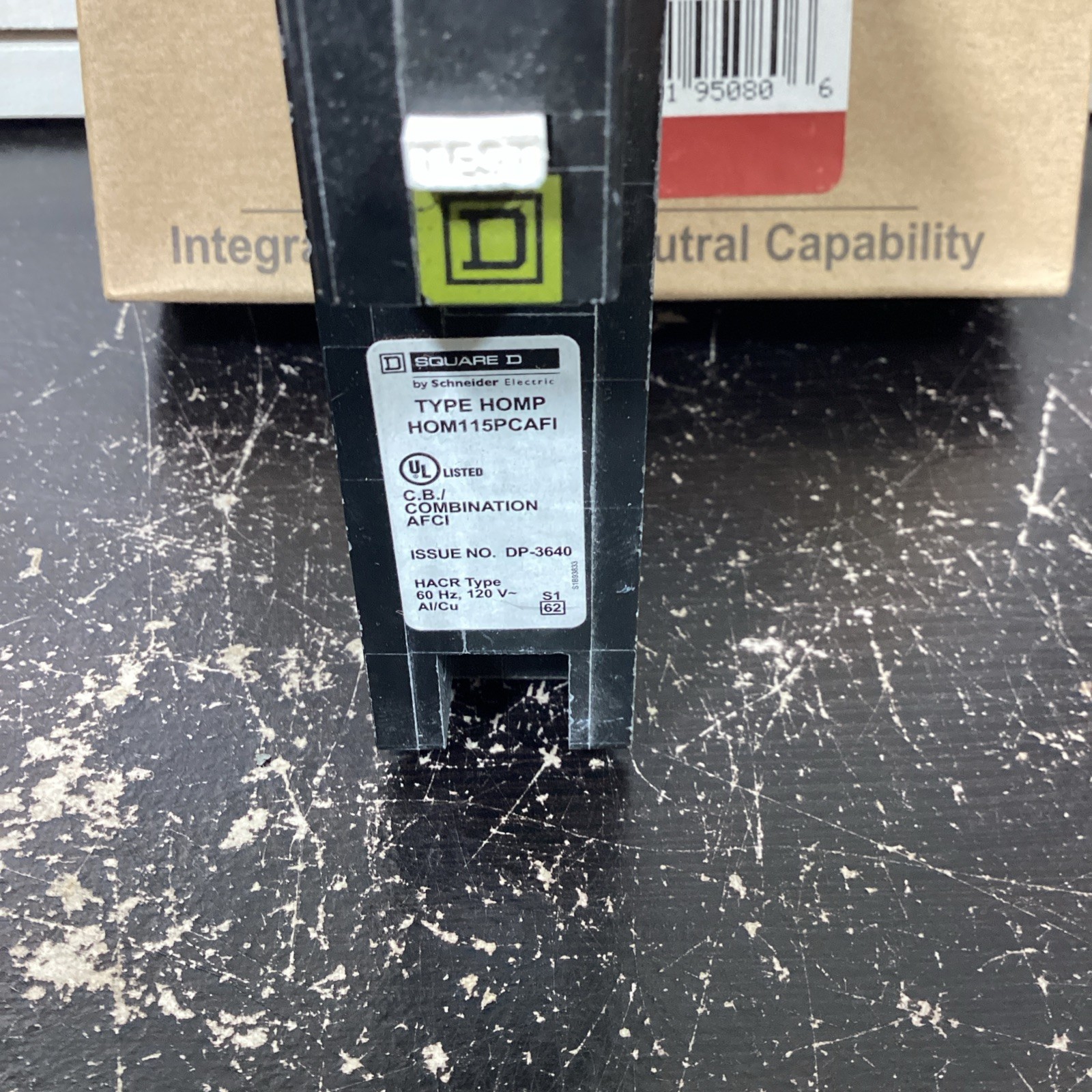 Square D HOM115PCAFI 15A Plug-On Neutral Arc-Fault Breaker – Homeline – NIB