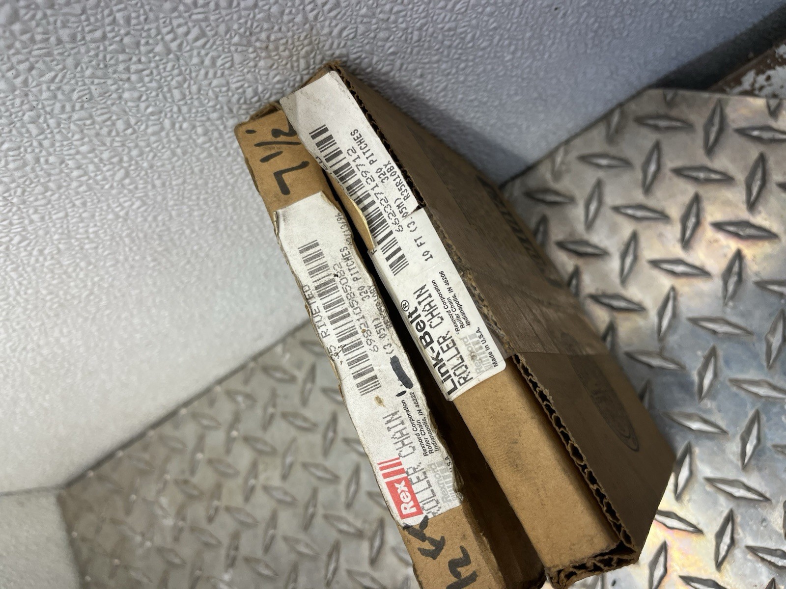 1 BOX Link-Belt R35R10BX Riveted Roller Chain 10 Ft Length USA 320 PITCHES