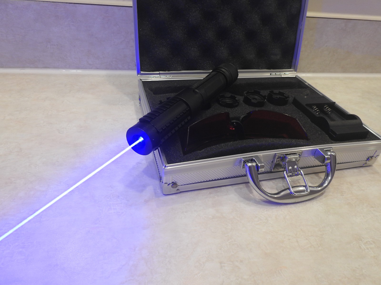 450nm Blue Laser | Storage Case + Safety Goggles | Guaranteed Power! | Ships USA
