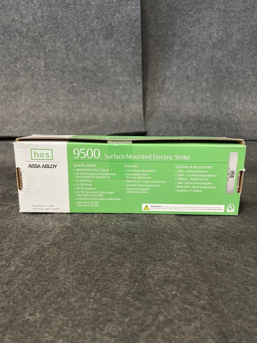 HES ASSA ABLOY 9500-630 9500 Series Surface Mounted Electric Strike