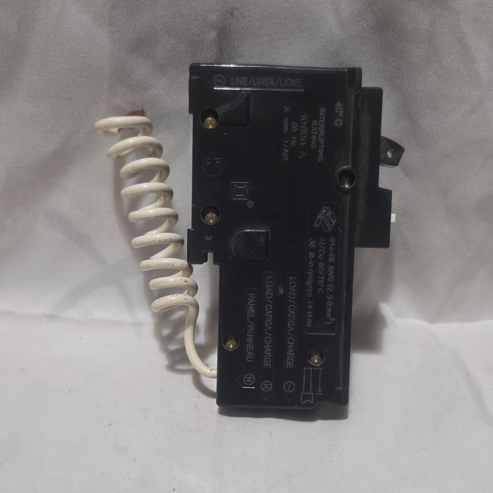 Square D HOM115CAFI 15A 120V 1-Pole Plug-In AFCI/GFI Breaker w/ Pigtail