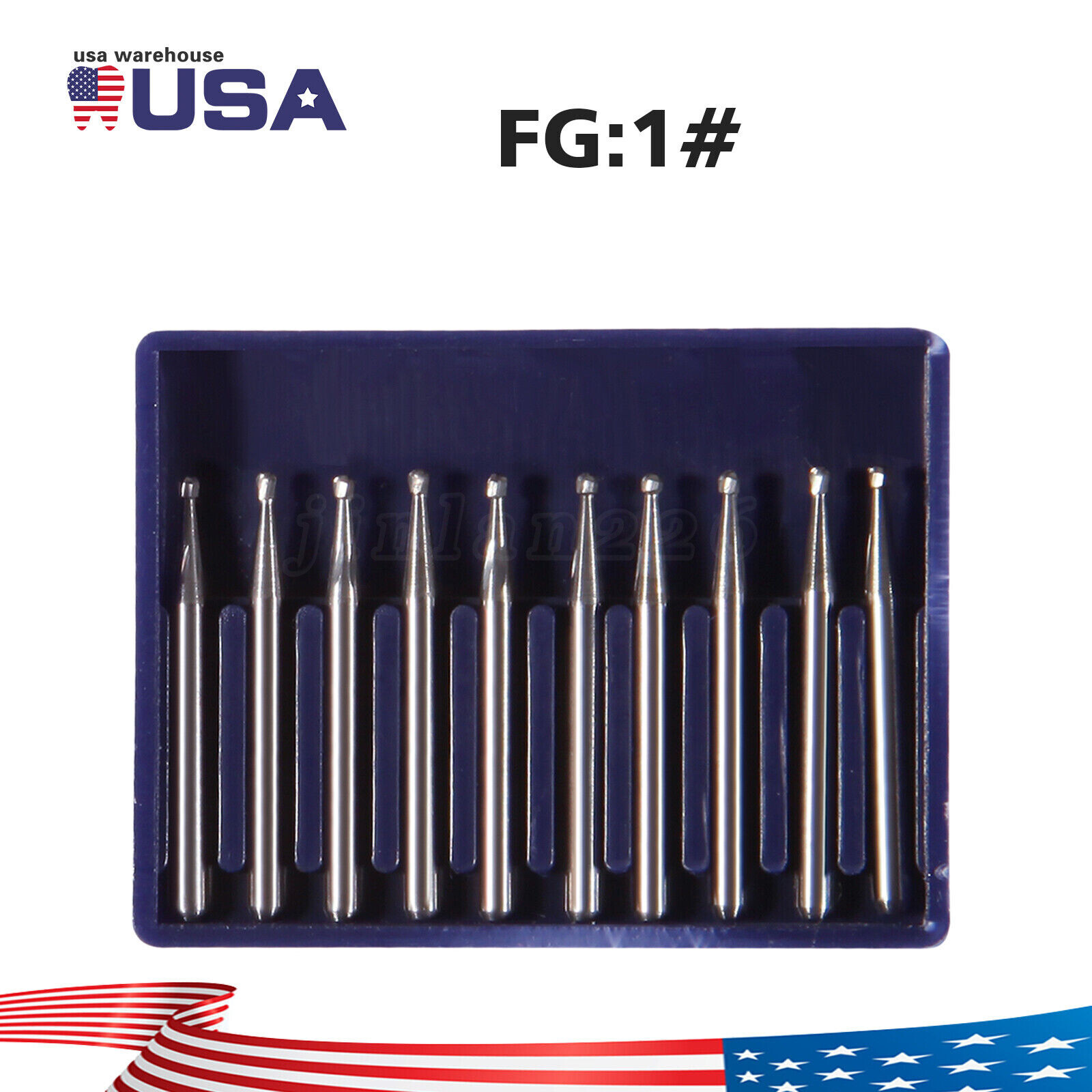 20 Types Dental Round Tungsten Carbide FG Bur For Surgical/ High Speed Handpiece