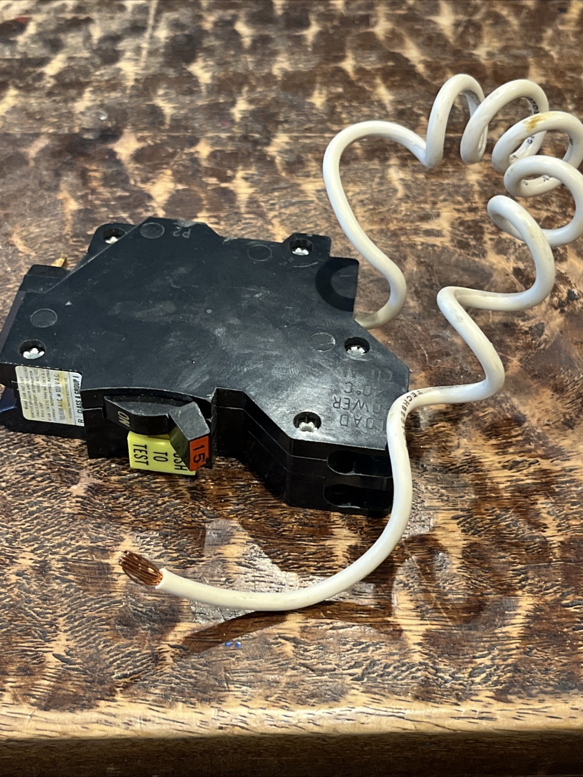 STAB LOK Ground Fault Circuit Breaker 15A 1 Pole 120v