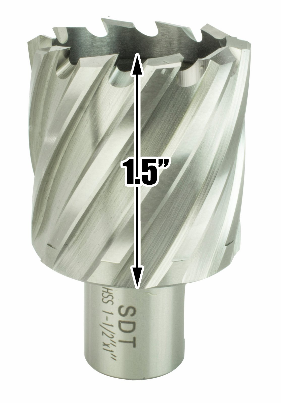 Steel Dragon Tools® 1-1/2″ x 1″ HSS Annular Cutter with 3/4″ Weldon Shank