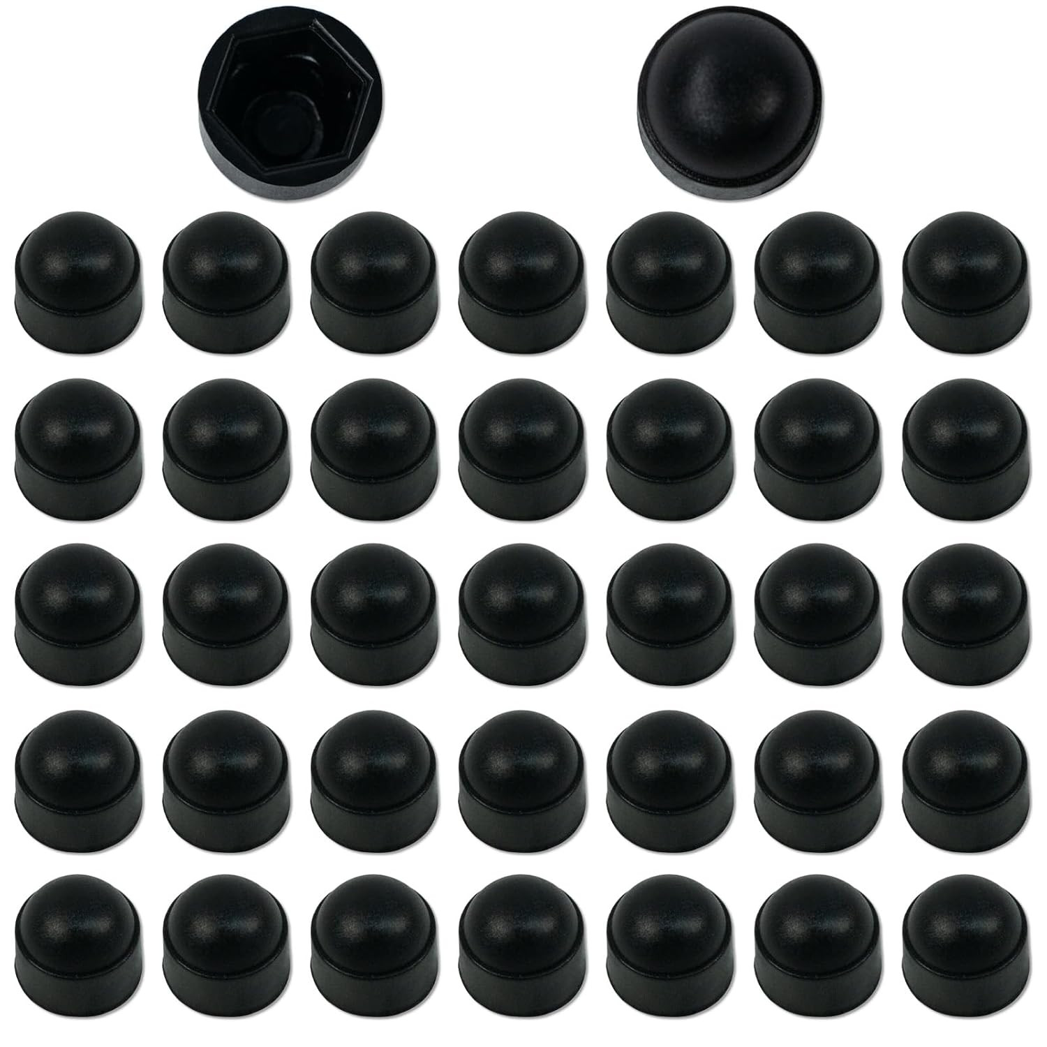 50 Pcs Screws Bolt Covers Caps, Black Hex Nut Protective Caps Cover, M8×14mm …