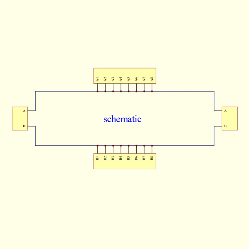 DIN Rail Mounting DC Power 2 x 8-Bit Banana Jack Power Distribution Module.
