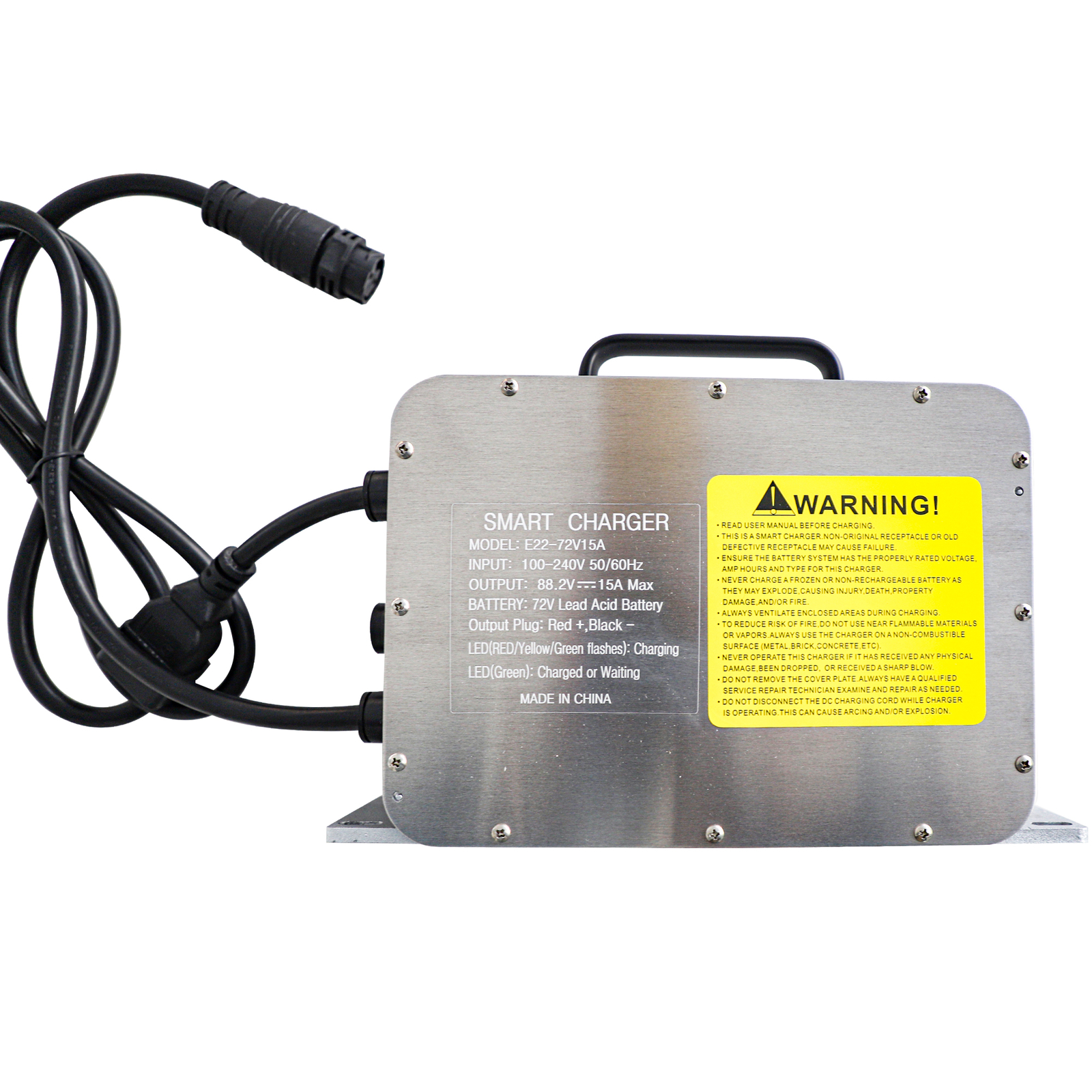 72V 15A Battery Charger For 72V EZGO Club Car Yamaha ICON Gem Golf Cart US