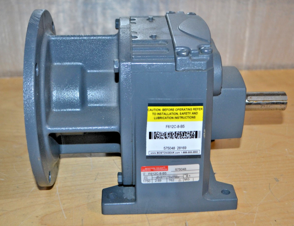 Boston Gear 28169 F612C-8-B5 Speed Reducer 8:1 Ratio 1750 RPM 2.69 IN HP 762 LB