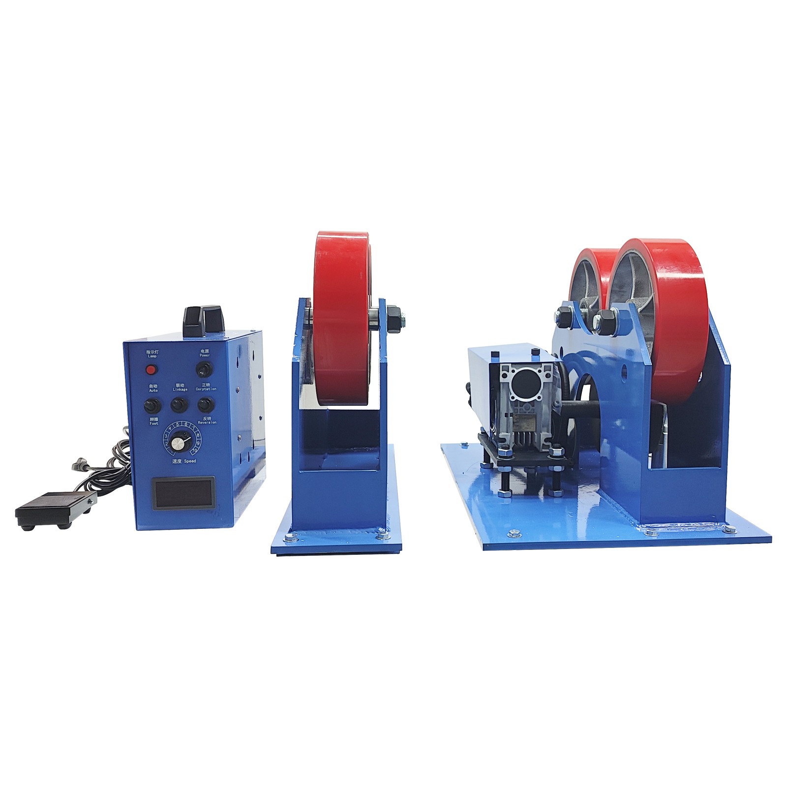 2T Heavy Duty Welding Positioner Roller Stand for Pipe & Vessel Fabrication 110V