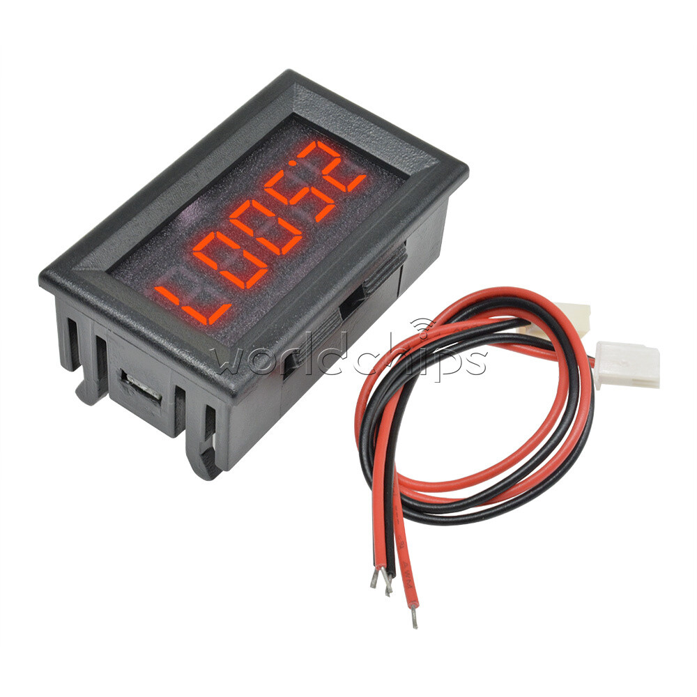 Red LED 5 Digit DC 0-4.3000-33.000V Digital Voltmeter Voltage Meter Car Panel W