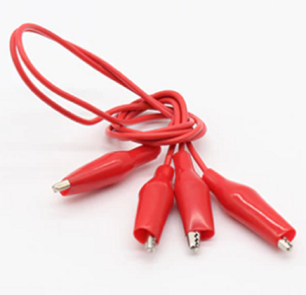Double-Ended Alligator Crocodile Clip Test Jumper Wire Cable Lead Set 10 Pcs.