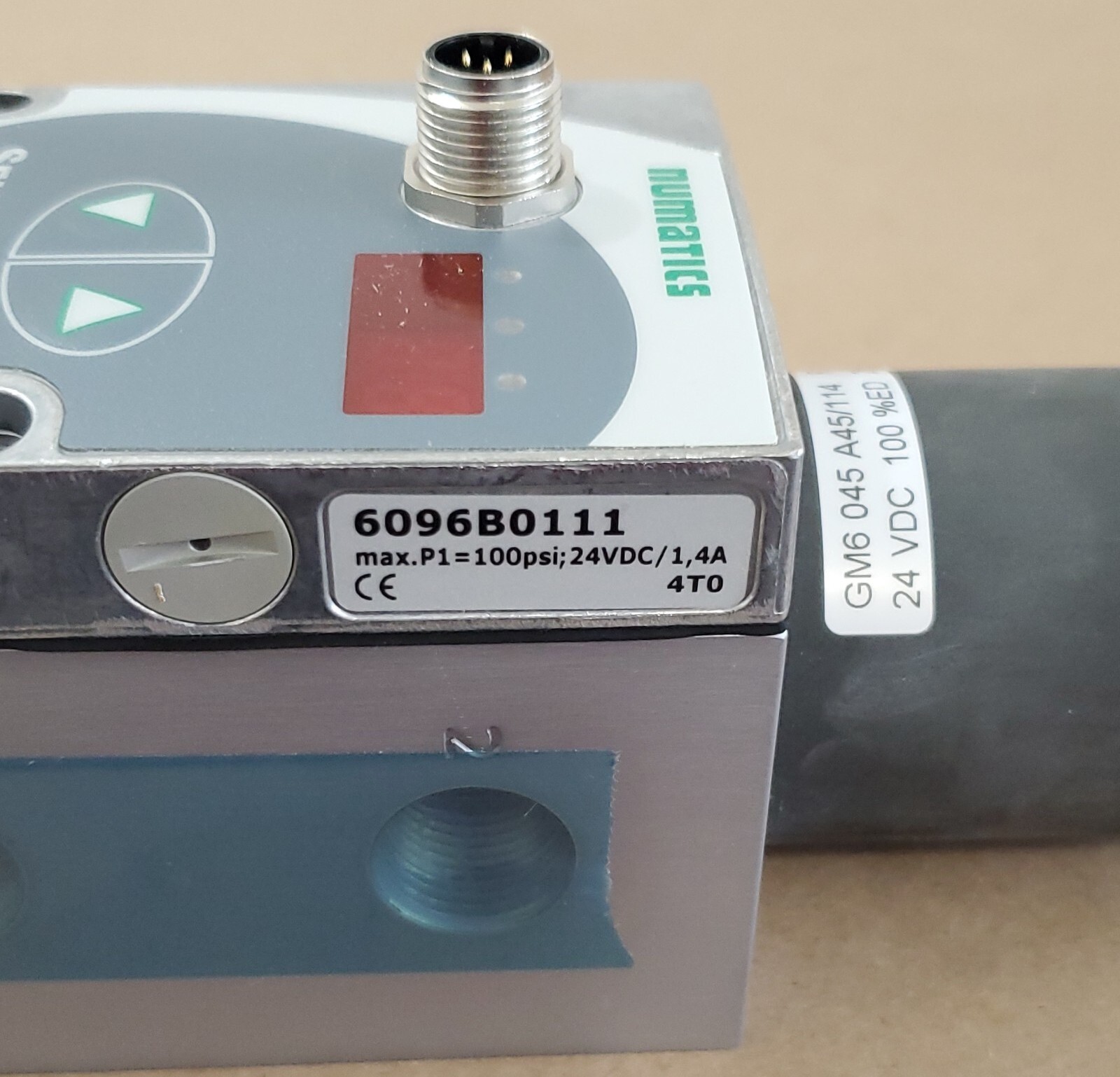 *BRAND NEW* Asco Numatics 6096B0111 Sentronic Pressure Regulator 3/8″ + Warranty