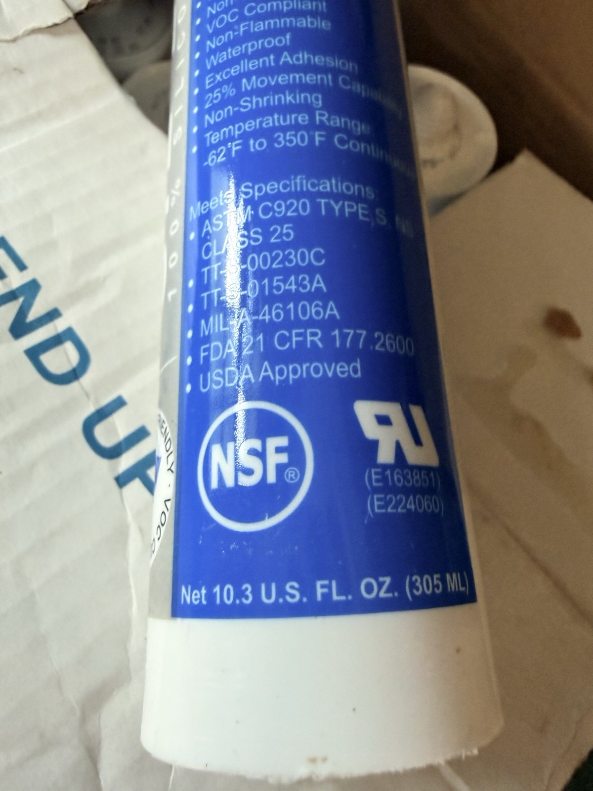 Case of 24 Silco RTV 4500 Food Grade High Strength Silicone Sealant White 10.3oz