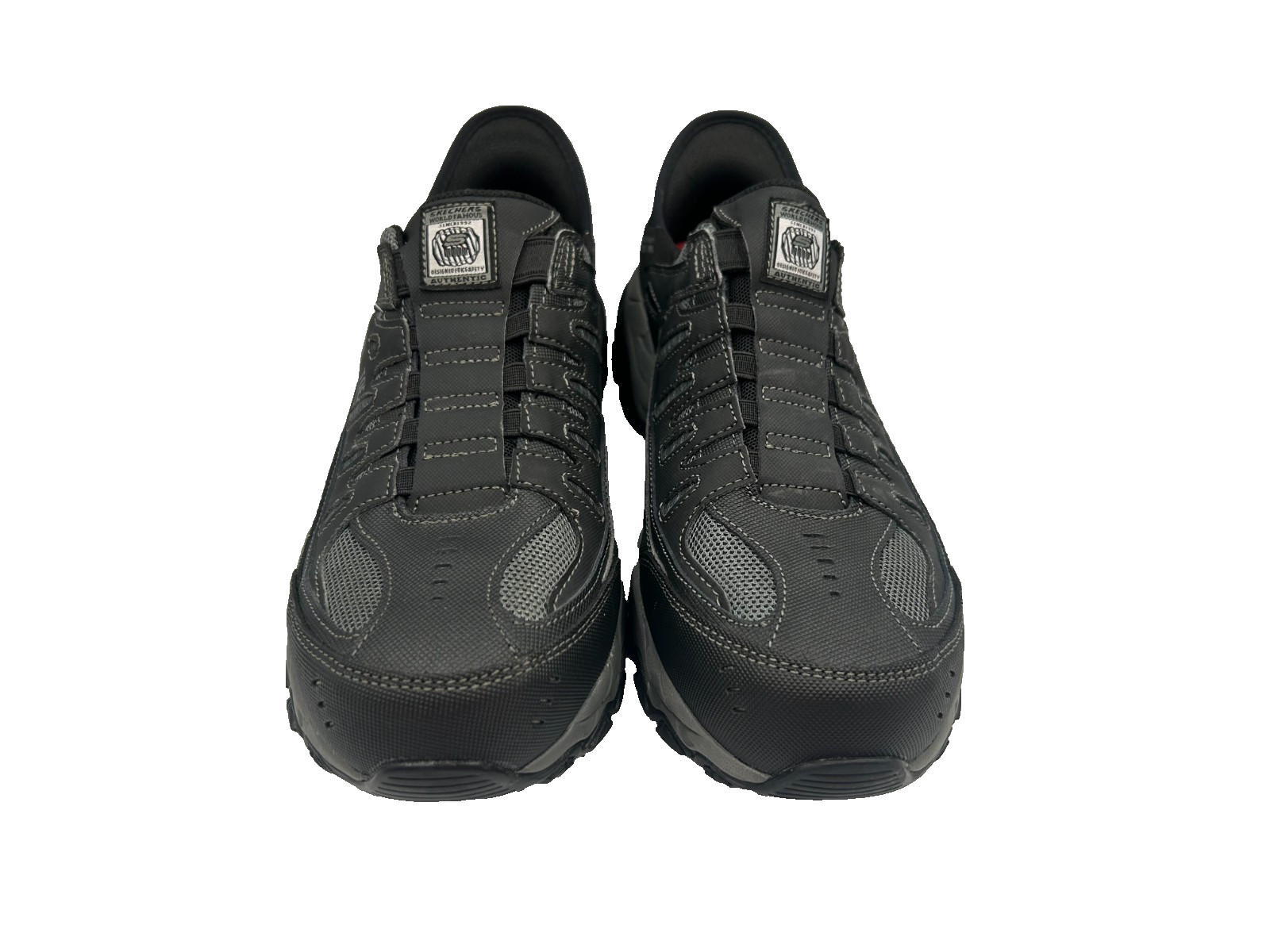 Skechers Men’s Work Slip ins RF Cankton Steel Toe Black/Char Shoes Size:10 175D