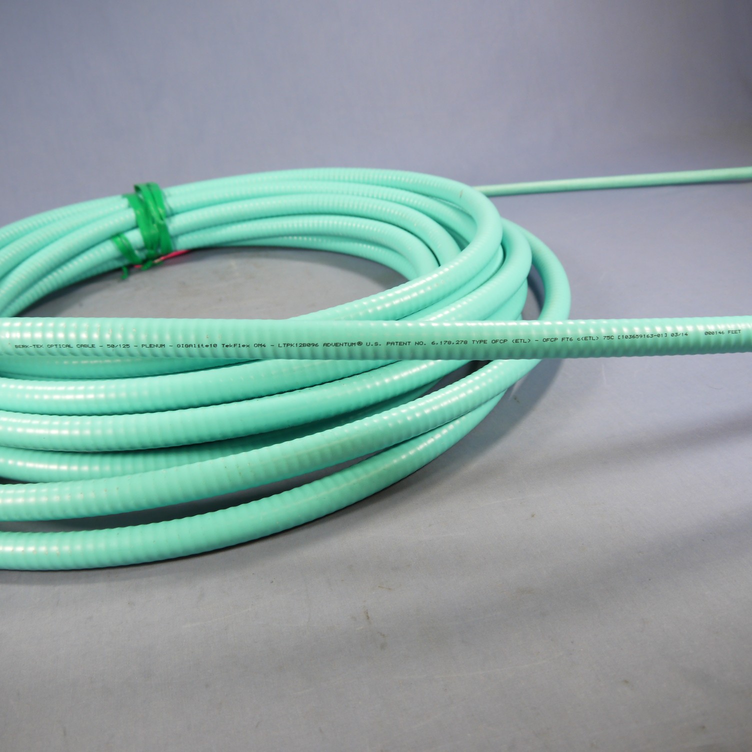 60-ft Berk-Tek Armored GIGAlite-10 96-Fiber Adventum MM Plenum Fiber Optic Cable