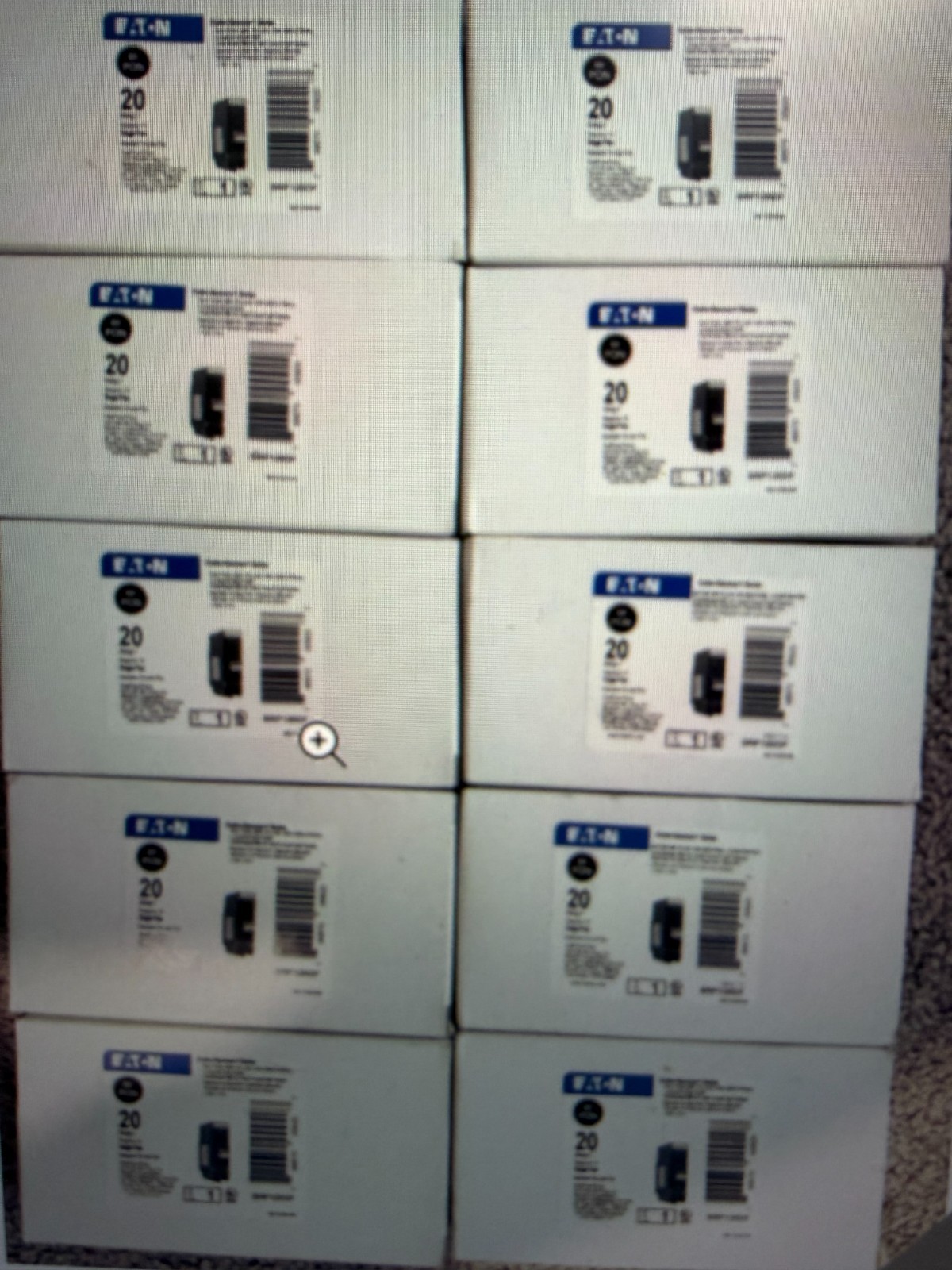 10 Eaton BRP120DF Dual Function AFCI/GFCI Plug-On Neutral Breaker 20A 1-Pole