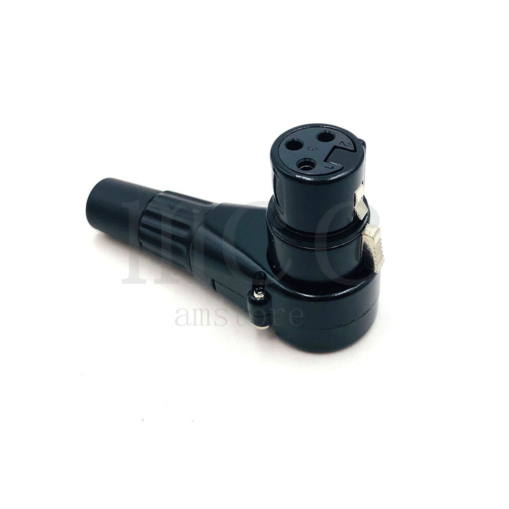 3 Pin XLR Male/ Female Jack Mic Cable Right Angle 90 Degree Audio Wire Connector