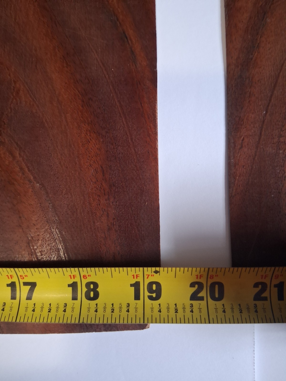 MAHOGANY CROTCH WOOD VENEER 2 PCS- 19″ X 32″ PAPER BACKER