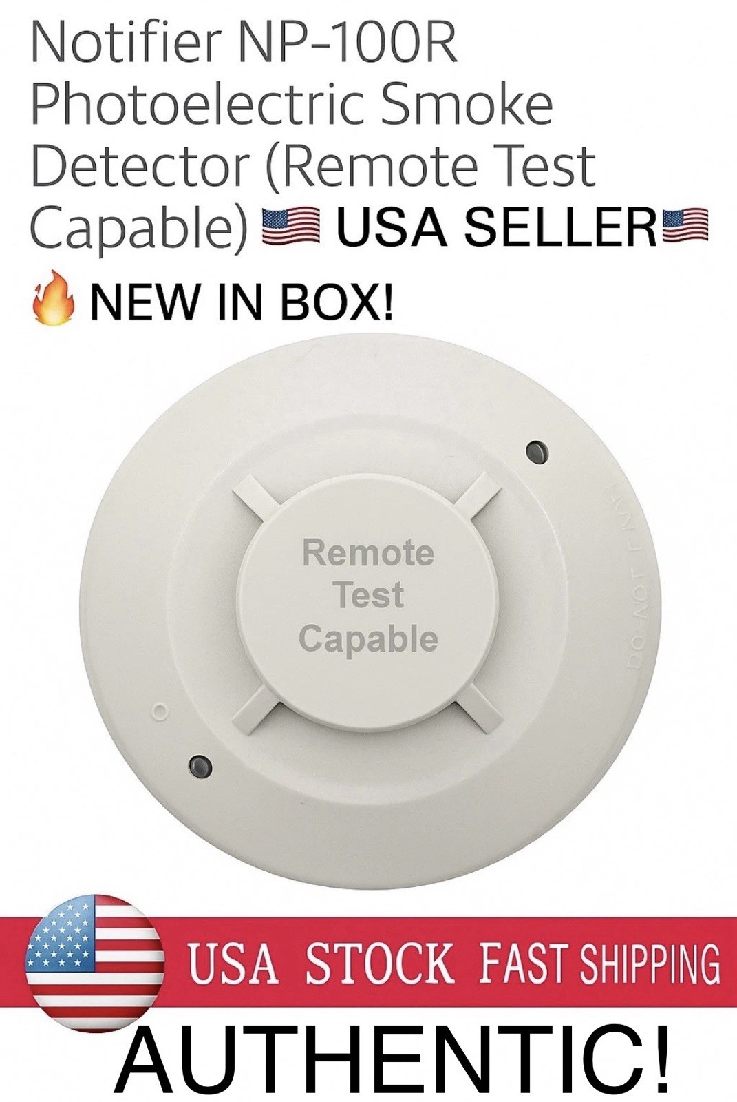 NP-100R 🔥AUTHENTIC🔥NEW🔥HONEYWELL NOTIFIER NP-100R PHOTO DUCT SMOKE DETECTOR