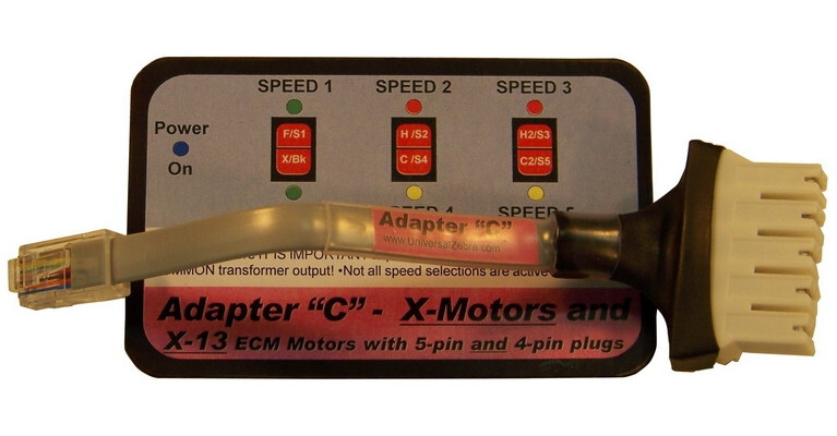 Universal Zebra UZ-1 Adapter C # UZHMC used with GE Genteq X13 / X-13 Motors