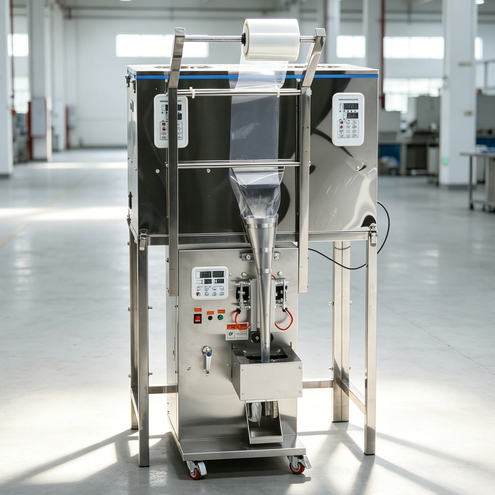 Auto Screw Packaging Machine Granule & Hardware Parts Packer 6.3″ Width Film