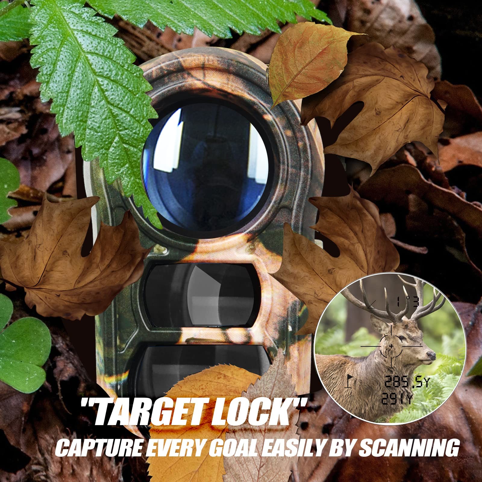 REVASRI Hunting Laser Rangefinder with Rechargeable Battery 1000Y Camo New