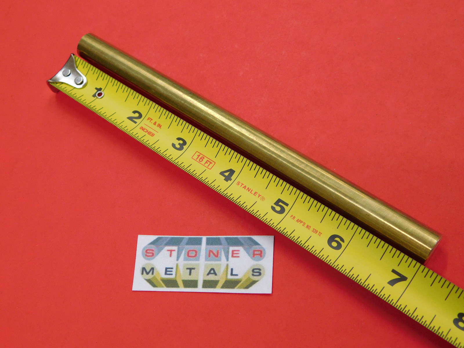 1/2″ C360 BRASS SOLID ROUND ROD 7″ long H02 .50″ OD New Lathe Bar Stock 1/2 Hard