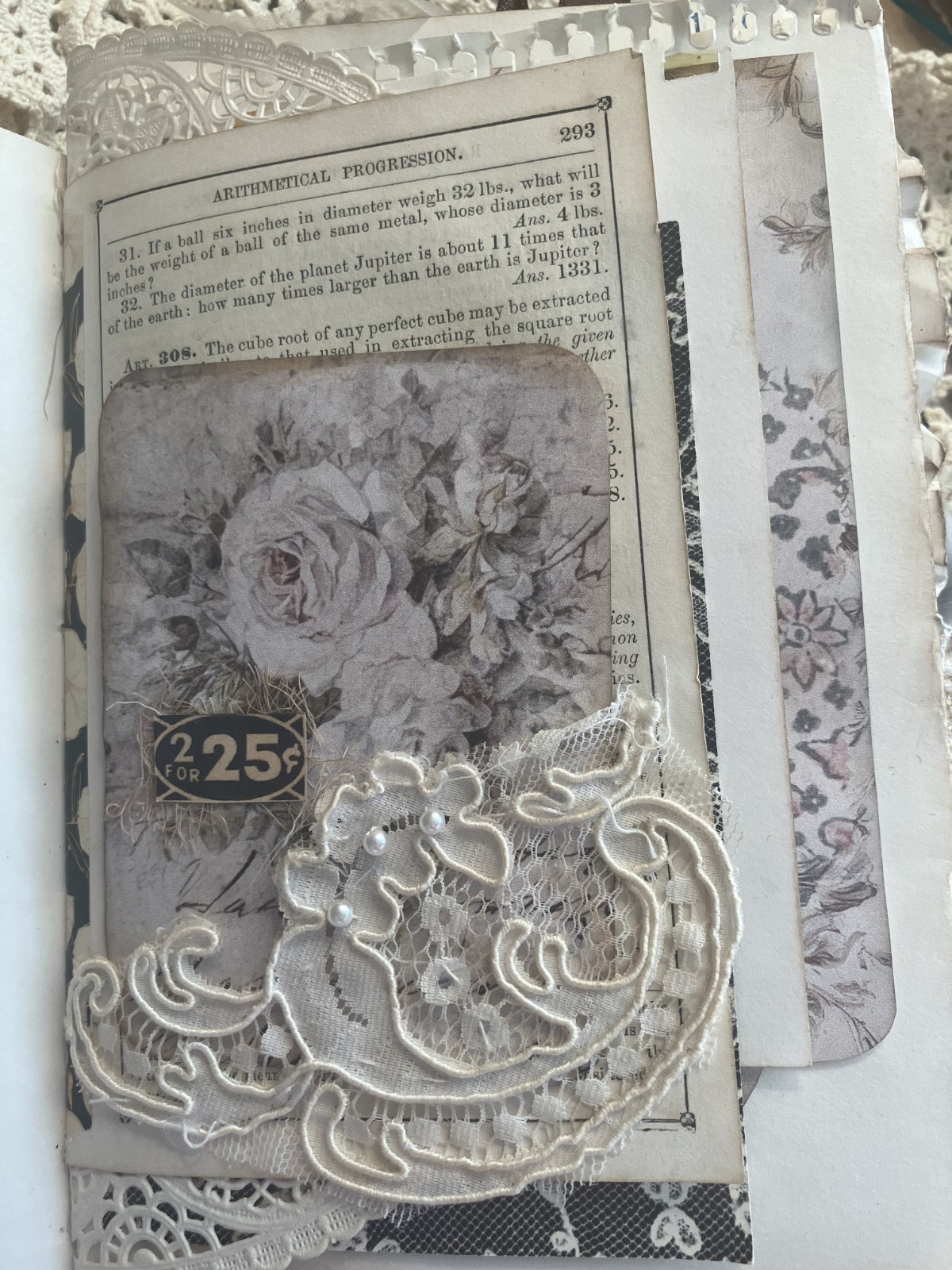 VINTAGE STYLE HAND MADE JUNK JOURNAL (Tranquil Moments) see video