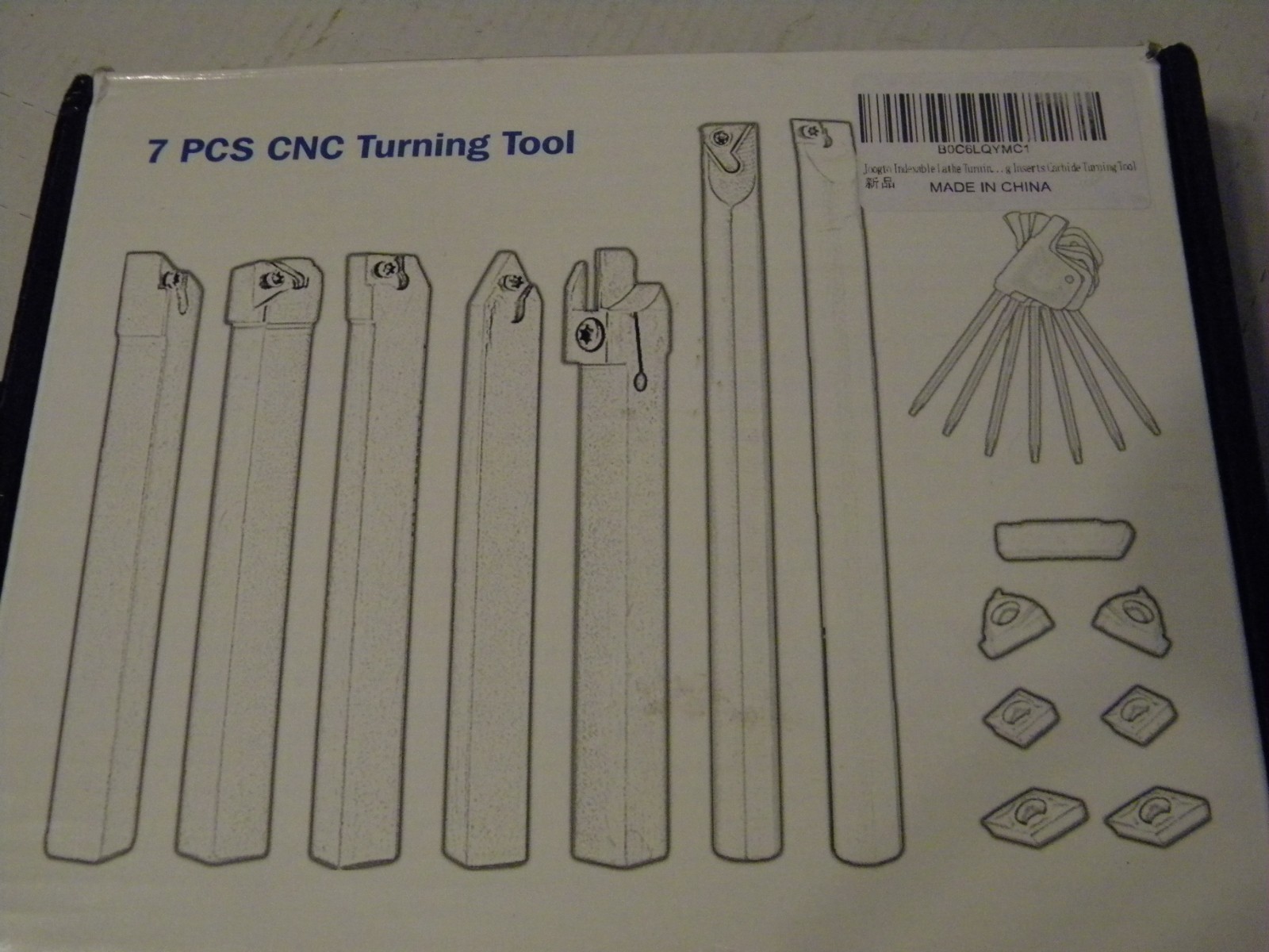 Lathe Turning Tool 21Pcs Kit 5/8 16mm Shank 7 Pcs Metal Lathe Tool Holder Set 1
