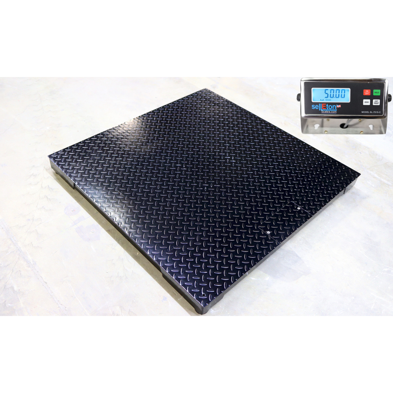 SL-916 Industrial Floor Scale Pallet 10,000 Lbs X 1 Lb 4’x4′ (48″X48″)