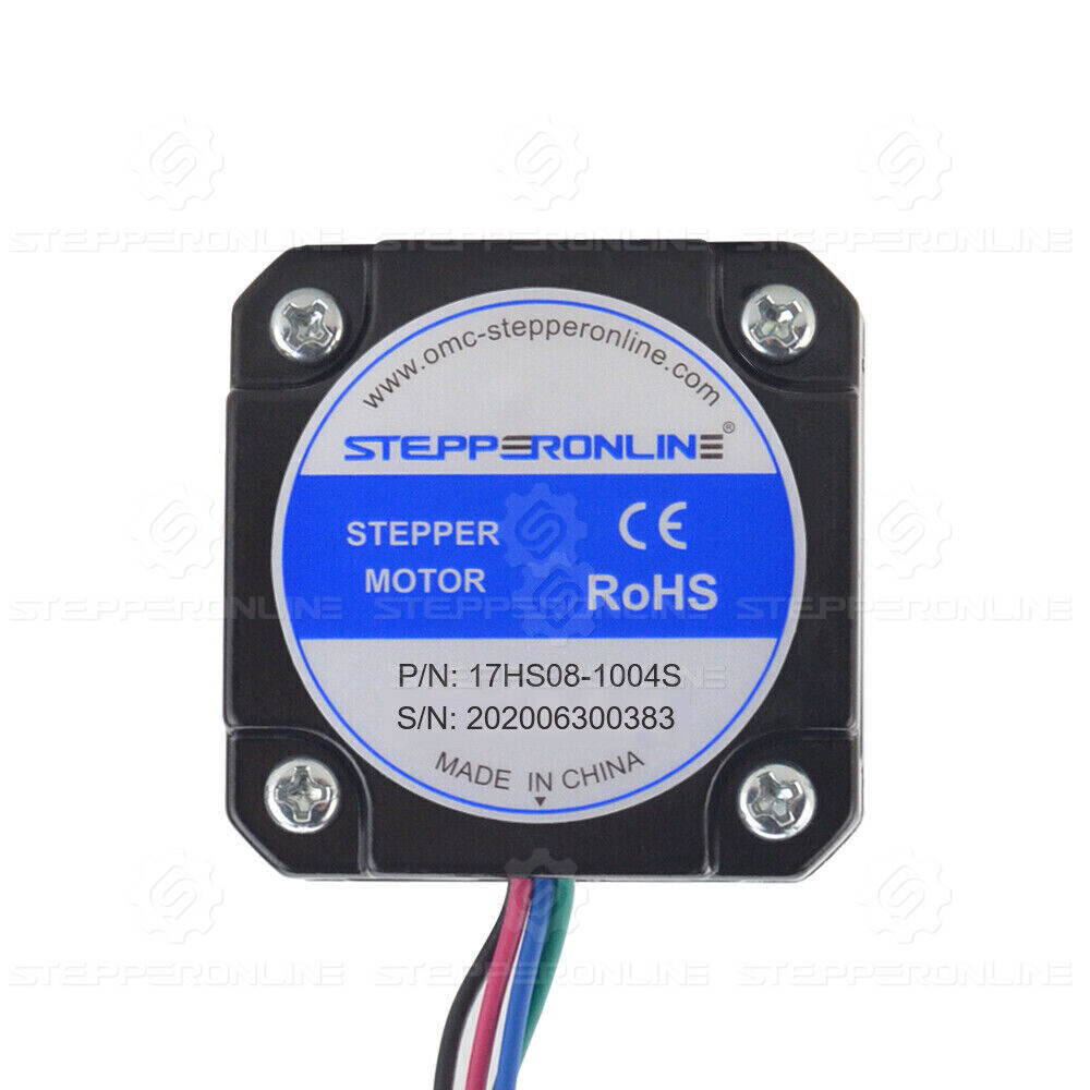 STEPPERONLINE Nema17 Stepper Motor 17HS08-1004S Short Body 22.6oz.in 20mm 1A CNC